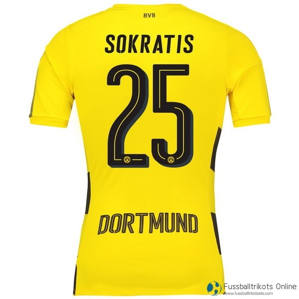 Borussia Dortmund Trikot Heim Sokratis 2017-18 Fussballtrikots Günstig